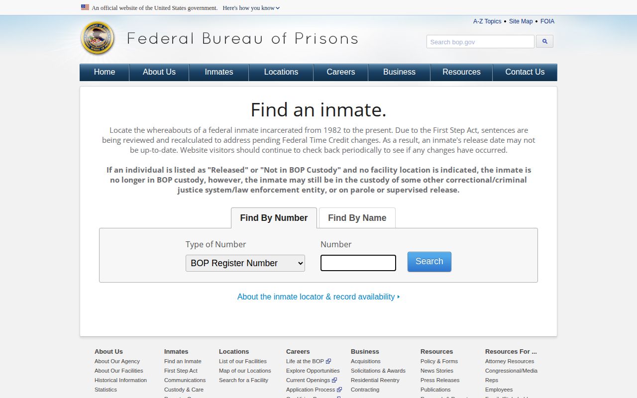 Federal locator for released inmates connected with Hodgeman County